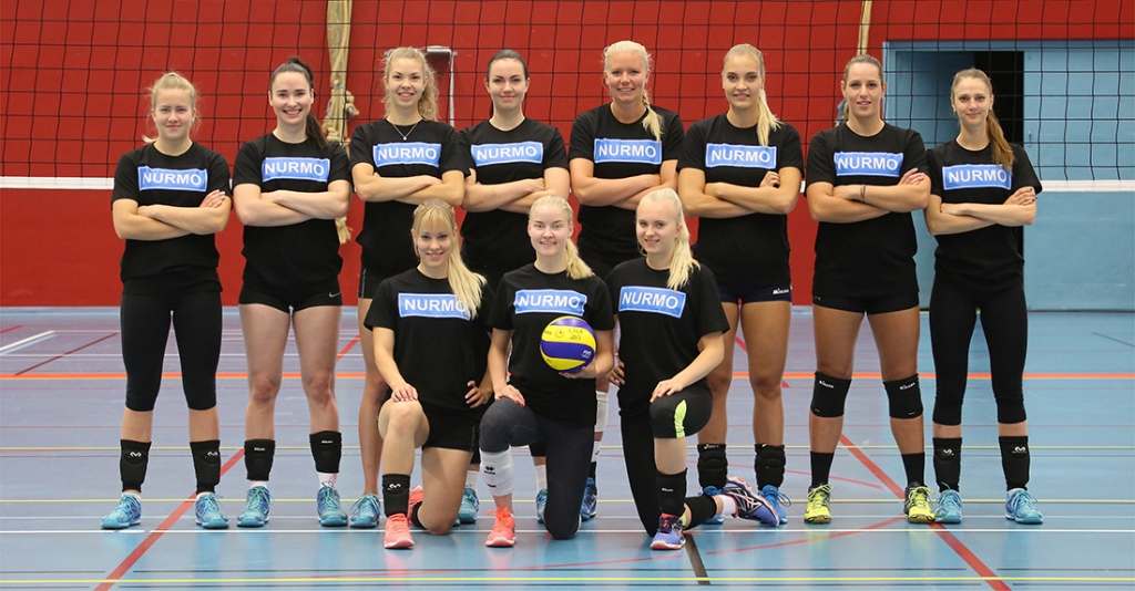 Jymy Volley joukkuekuva 2017-18 - NURMO -paidat